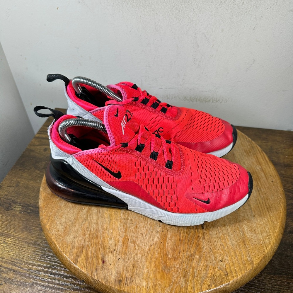 Nike Air Max 270 Mens Red Black White Sneakers AH8050-601 Size 8.5